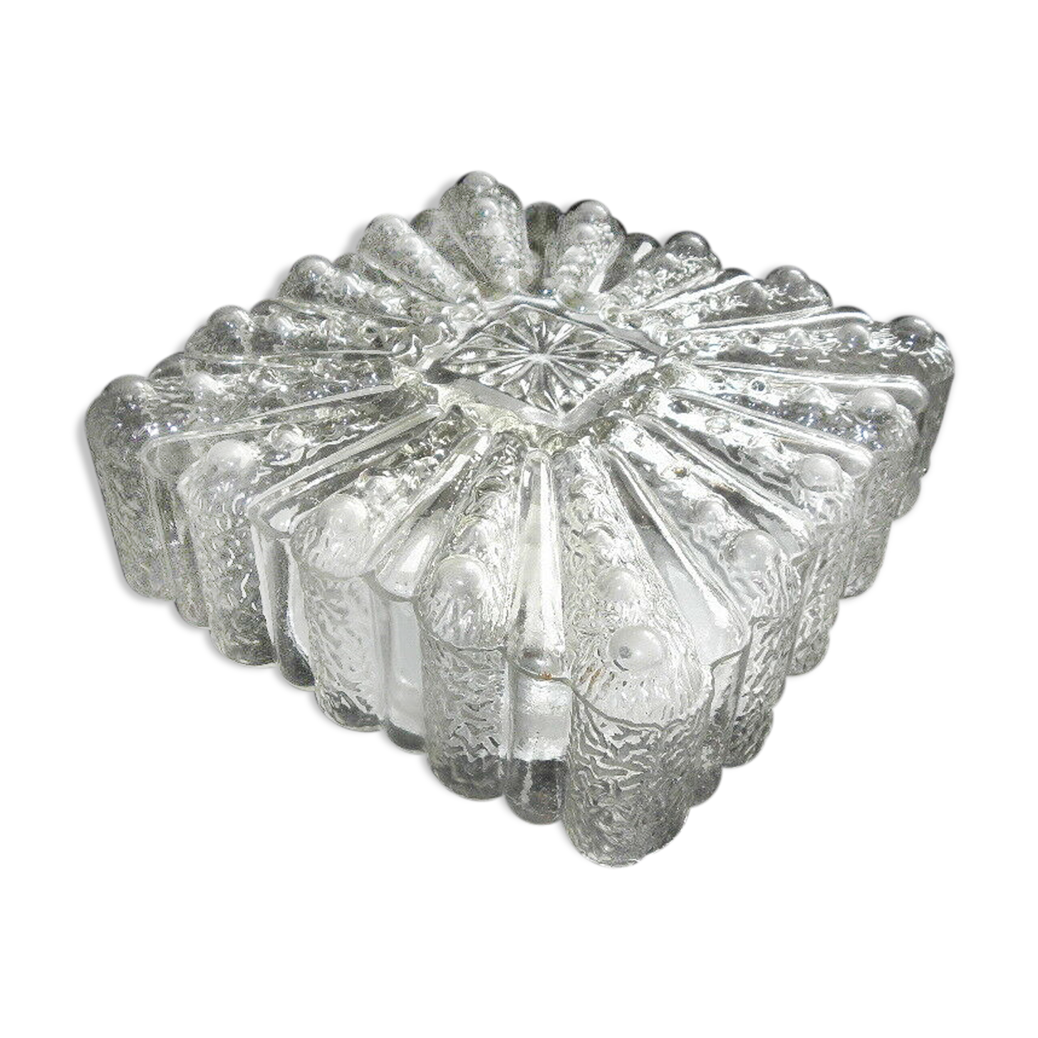 Square ceiling light imitation ice