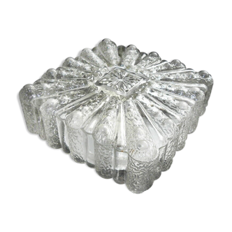 Plafonnier carré imitation glace