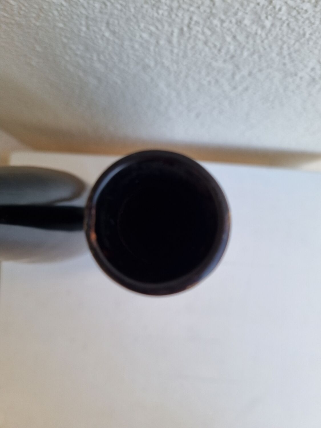 Black lacquered vases