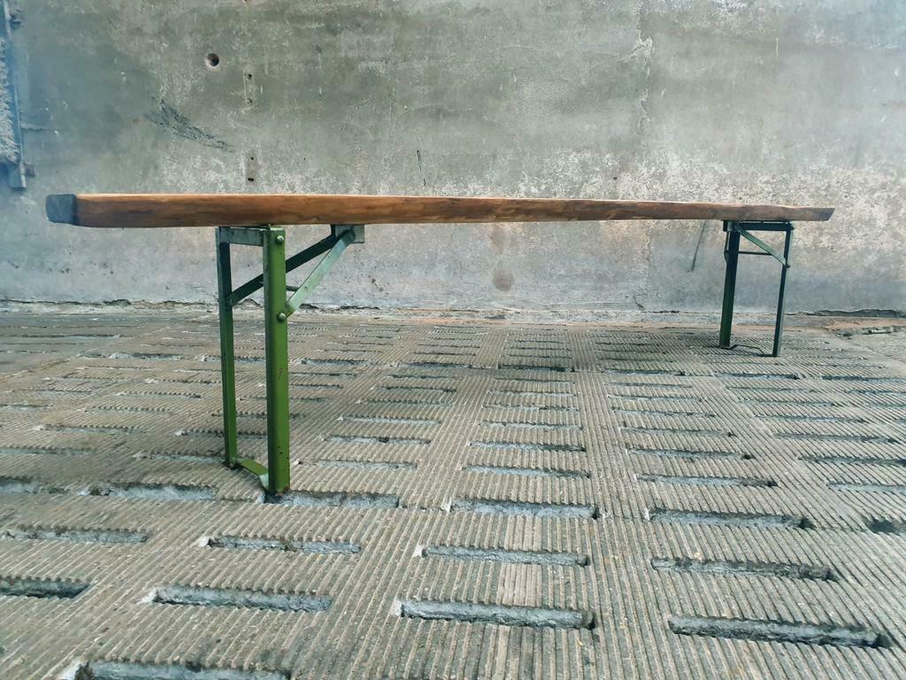 Oak garden bench foldable 220 cm