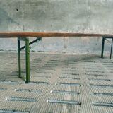 Oak garden bench foldable 220 cm