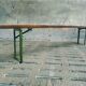 Banc de jardin en chêne pliable 220 cm