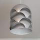 Aluminum pendant lamp by Sven Ivar Dysthe for Sonnico 1960