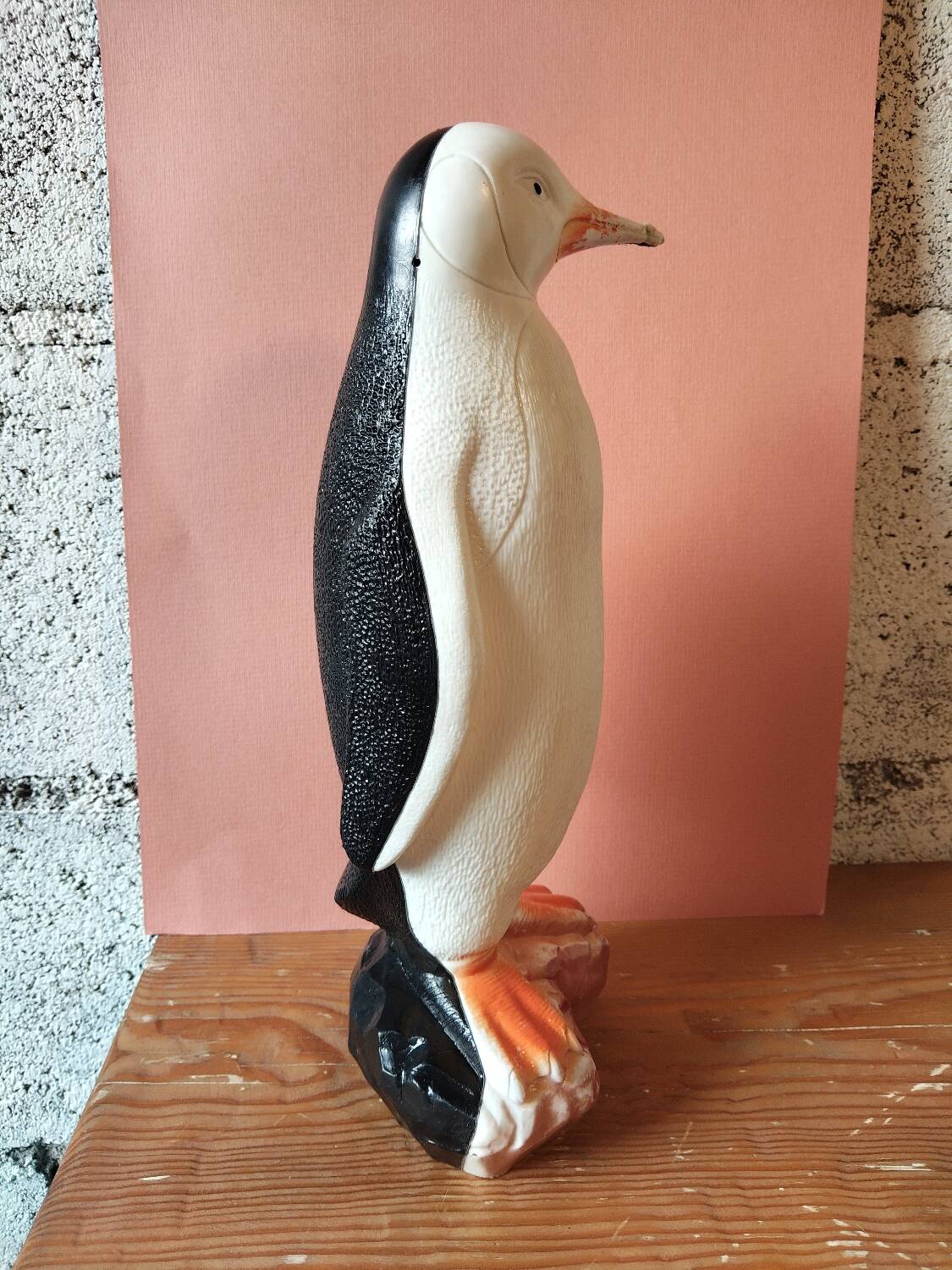 Vintage decorative penguin 31 cm – 1970s Scandinavian style