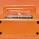 Stube - vintage household scale in orange painted metal - force 10 - 1960s