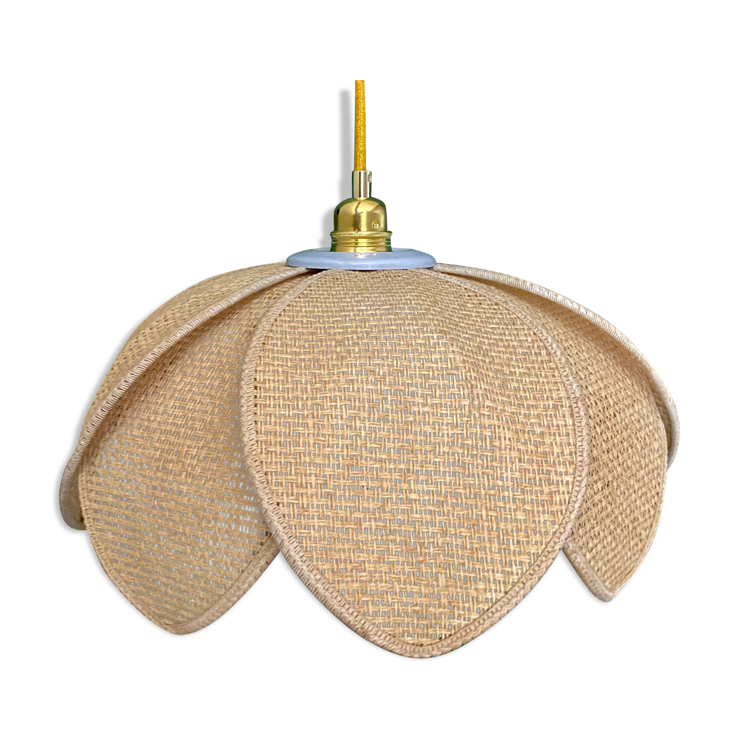 Vintage lotus flower pendant lamp