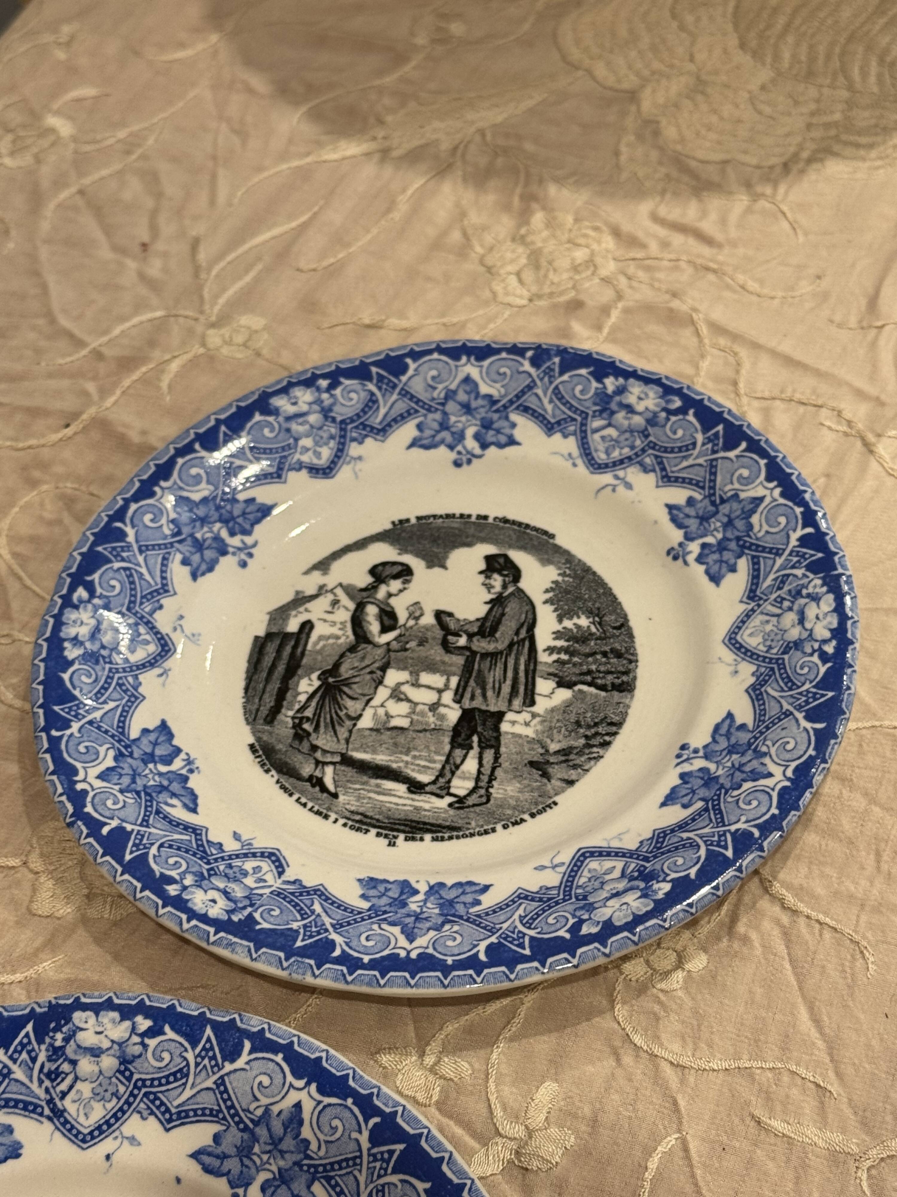 3 talking plates from Lunéville