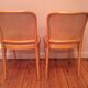 Set de 2 chaises cannées vintage