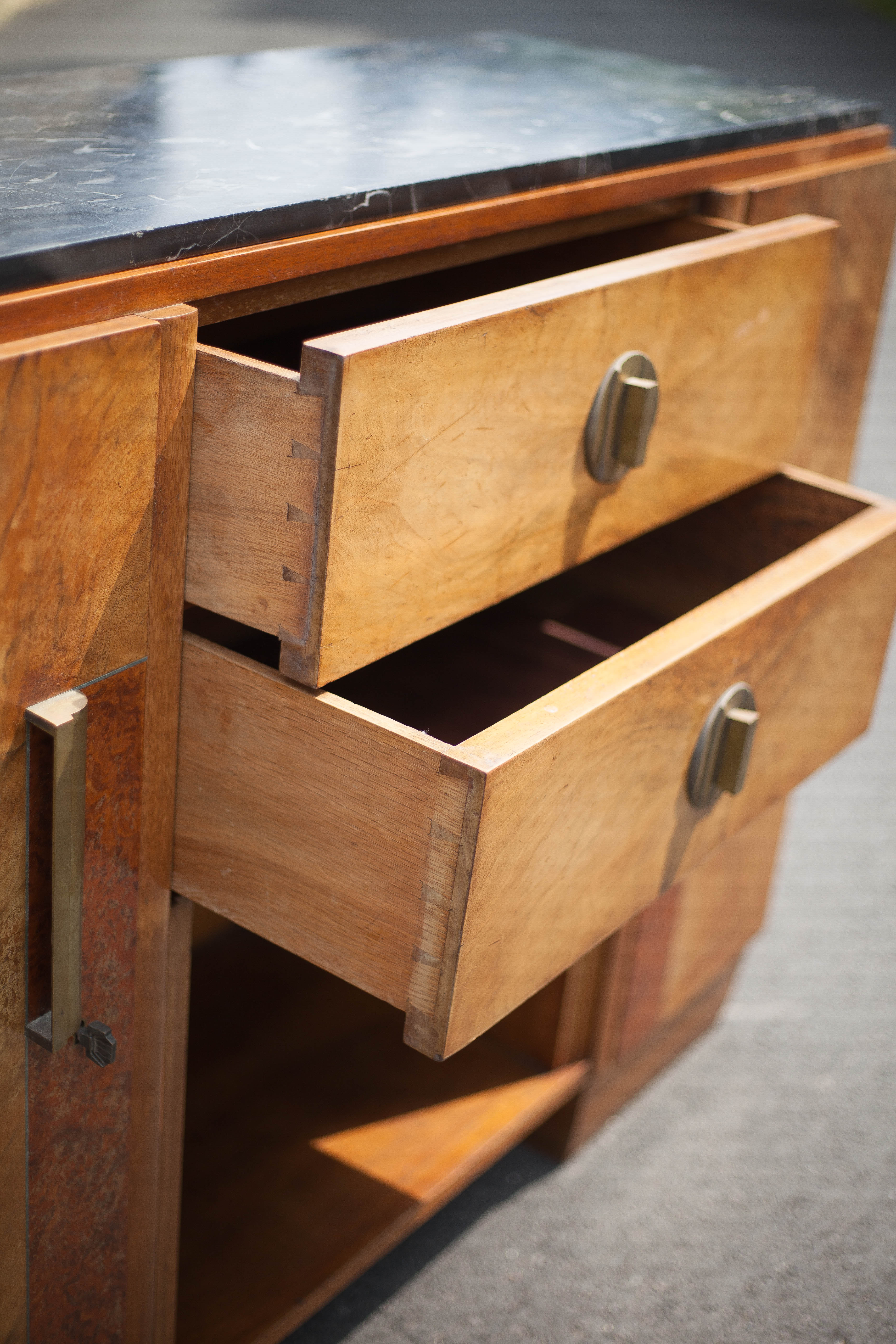 Art Deco signed sideboard, art deco
