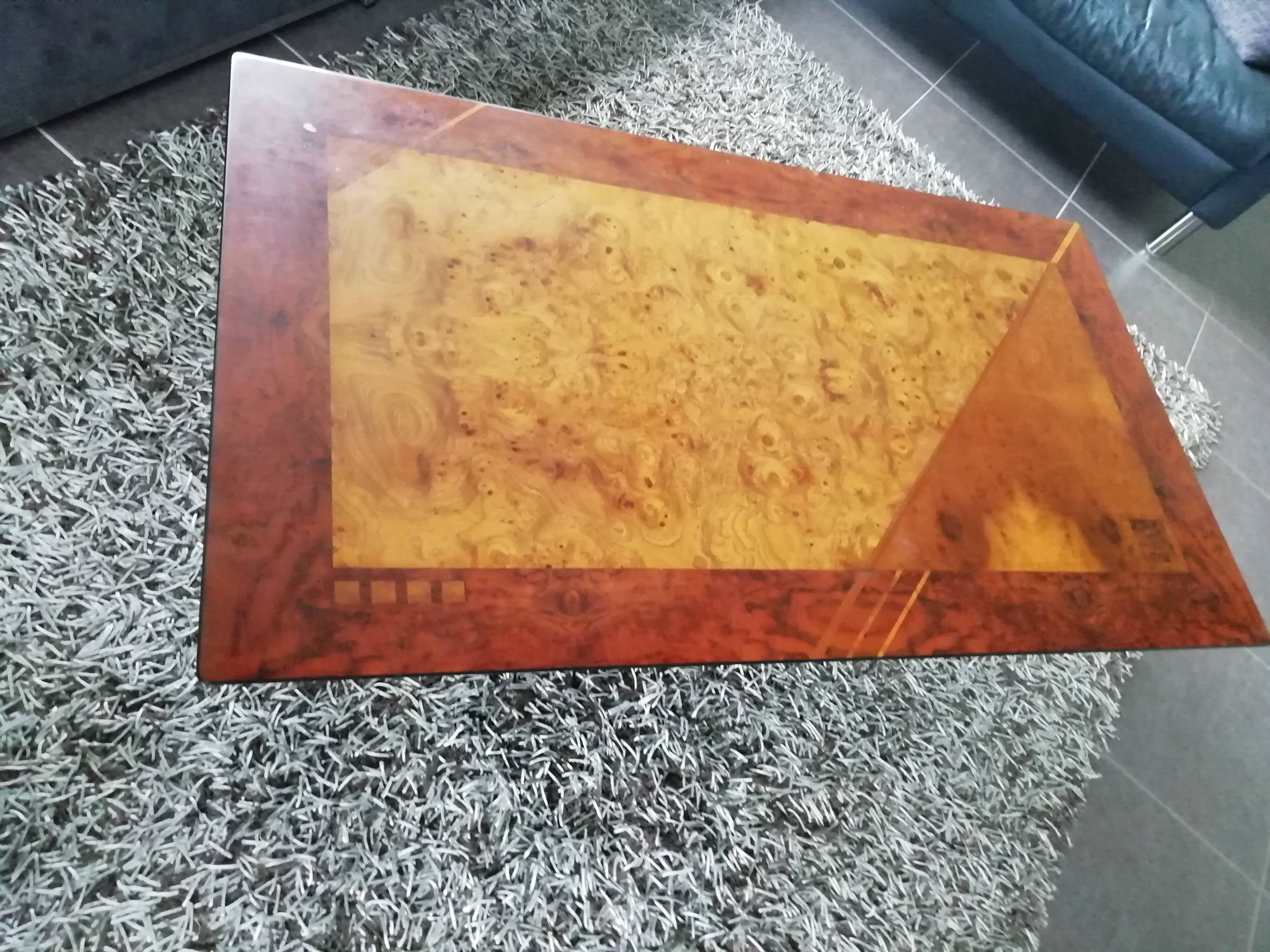 elm burl coffee table