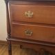 Vintage chest of drawers in solid cherry wood, 2 large drawers, Louis XVI style.