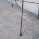Vintage rattan and metal design coffee table