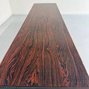 Antique and XXL Italian design coffee table from the 70s, rosewood veneer