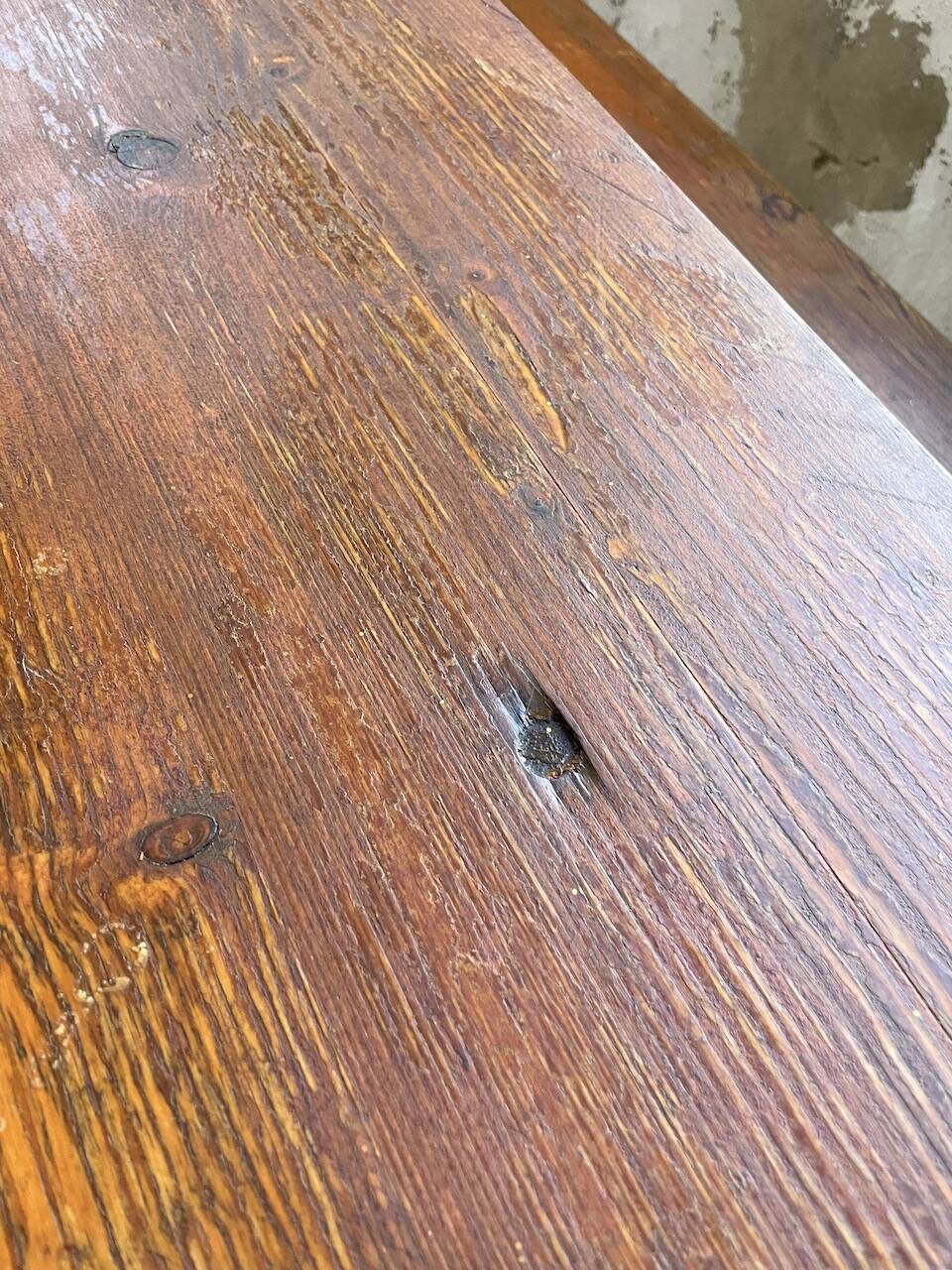 Guinguette table and its 2 benches