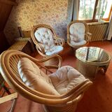 Rattan garden furniture