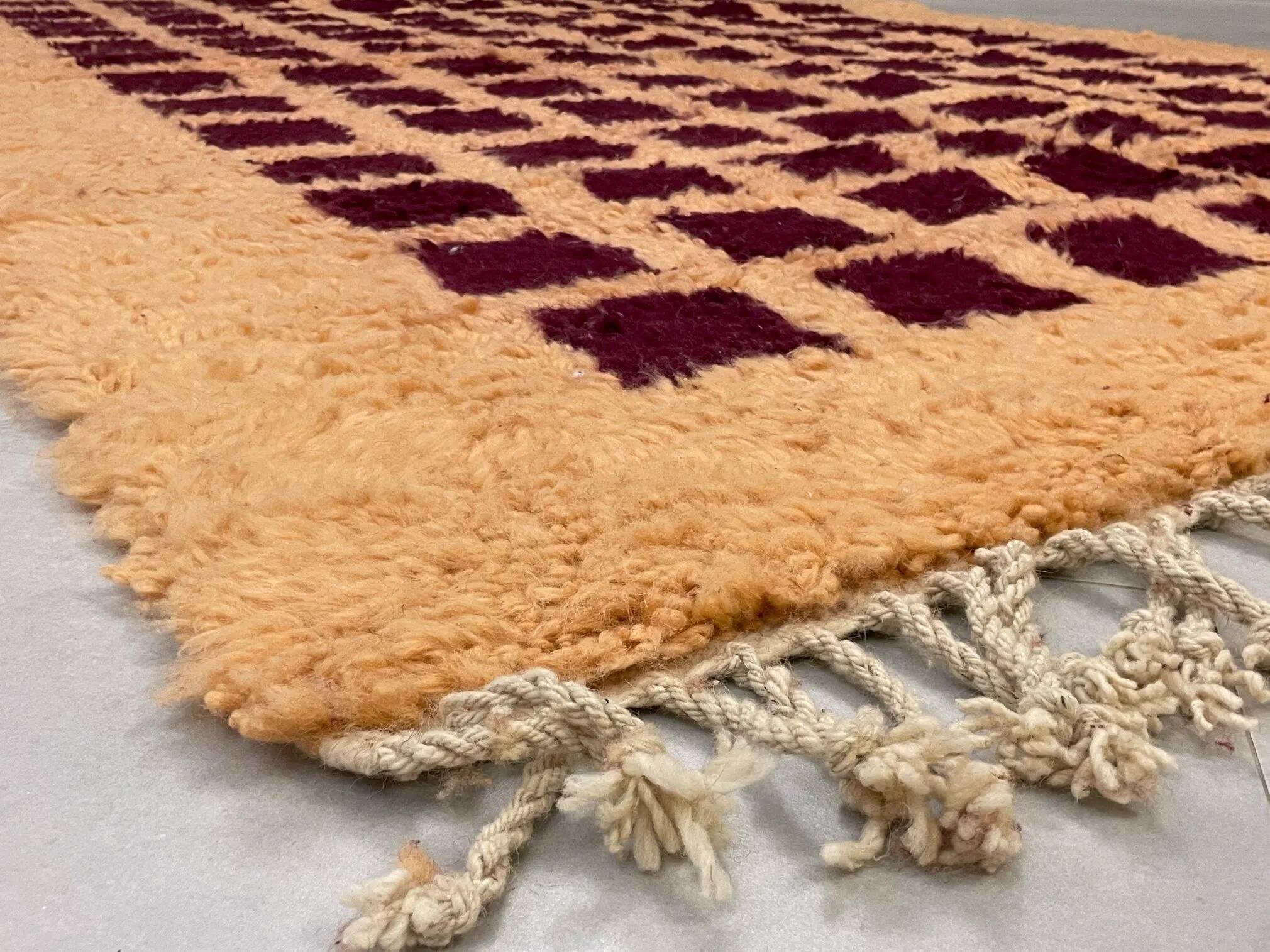 Handmade wool rug Morocco 3 x 2 m