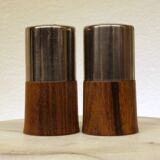 Salière et poivrier en palissandre de Rio