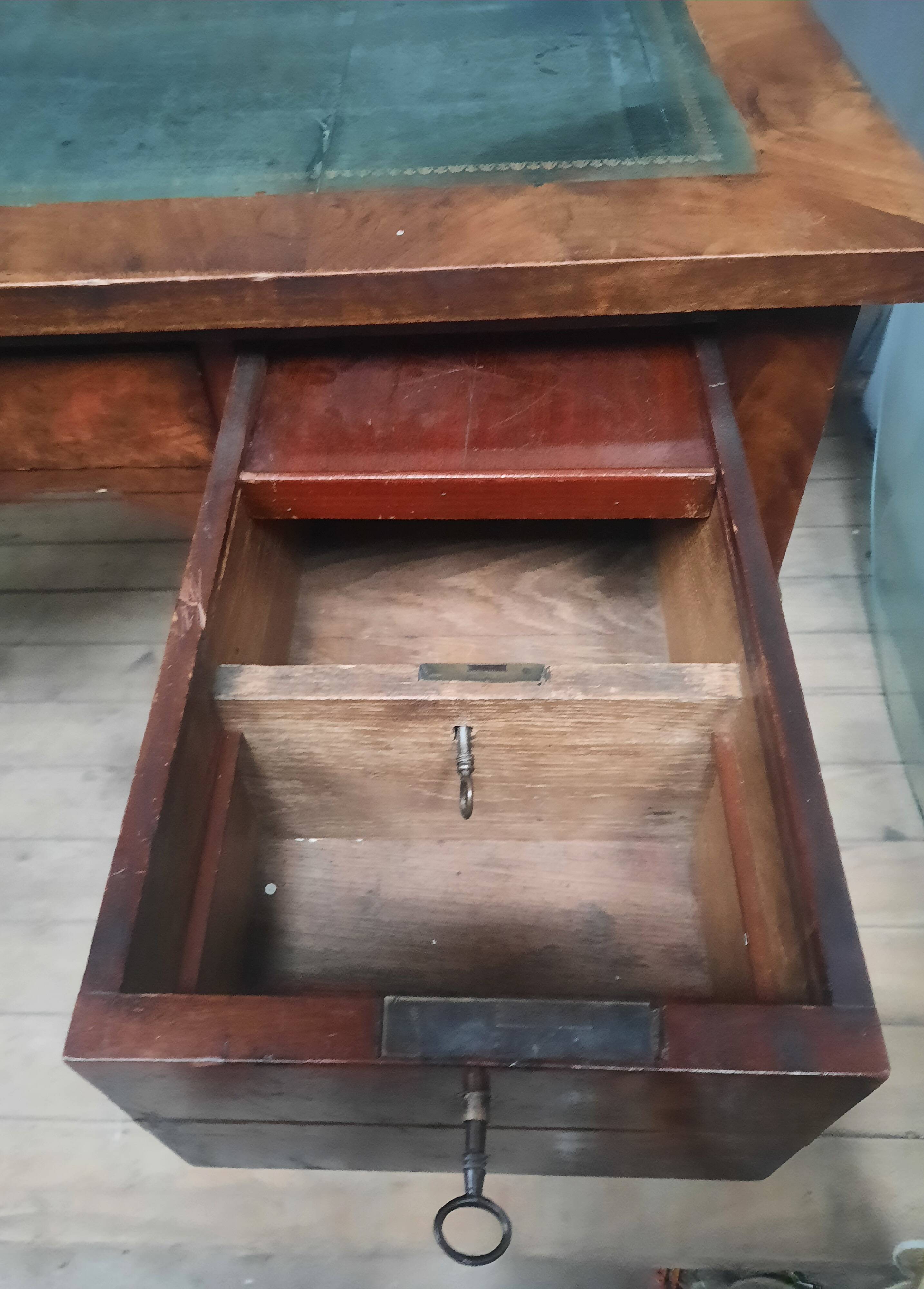 Mahogany desk from the Empire period.