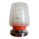Lampe à poser space age orange et chrome 1970