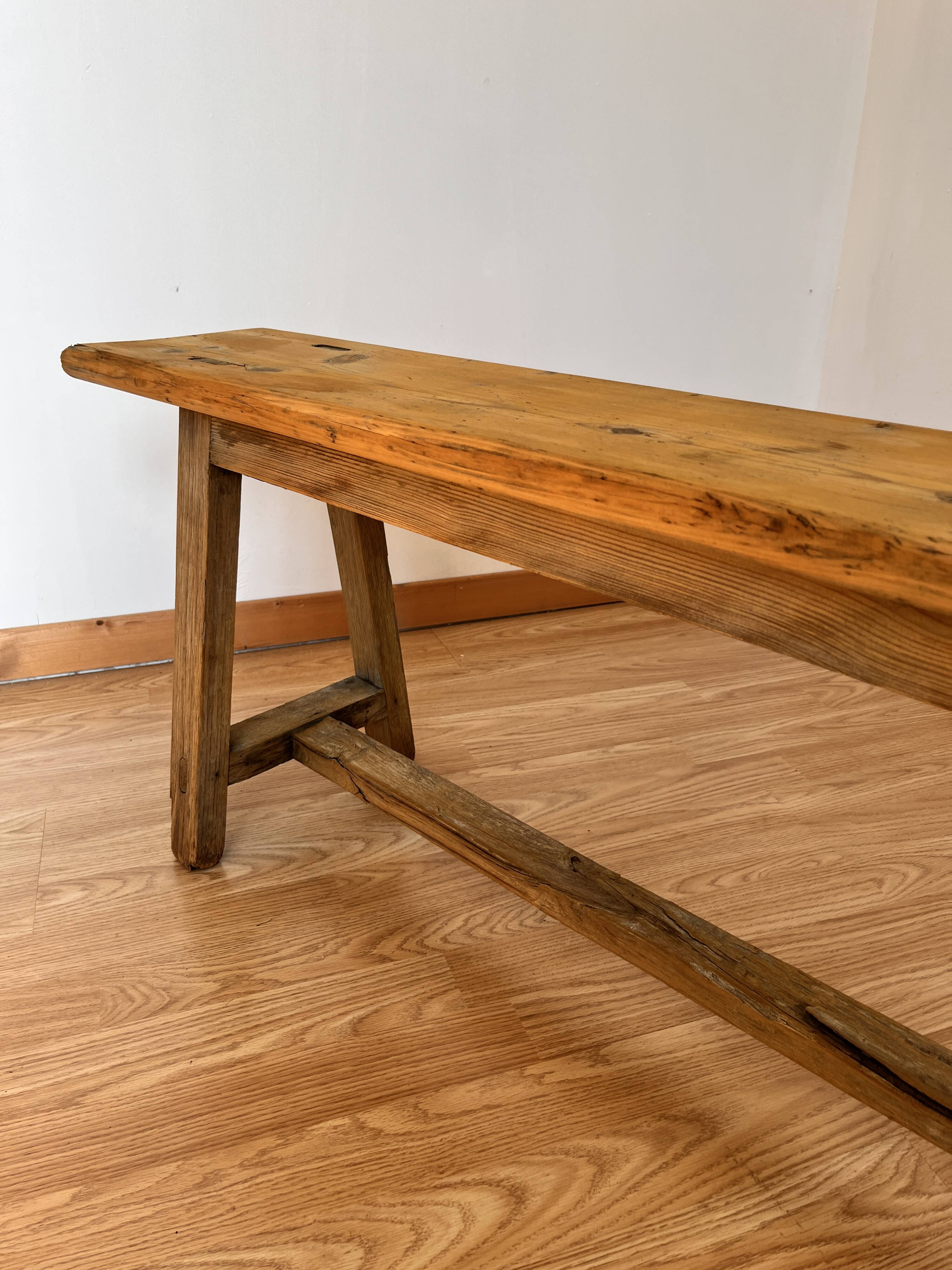 Wooden bench