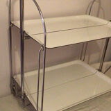 White formica vintage wheeled foldable dessert