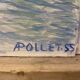 Pollet (a), watercolour "canal in spring" signed 20th century