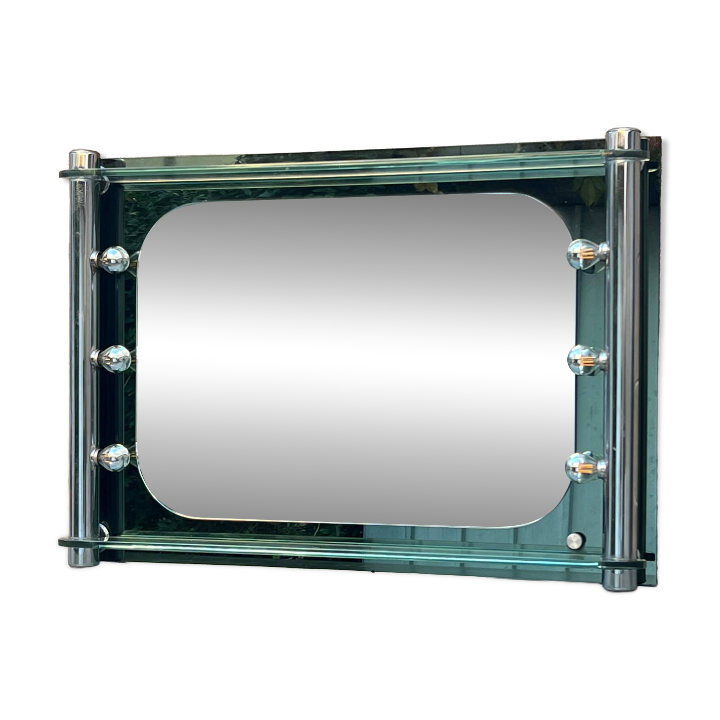 Vintage Italian Vanity Mirror with Lights, makeup art stylish fashion mirror