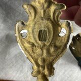 Bronze and glass coat hooks
