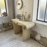70s tropicalist rattan console