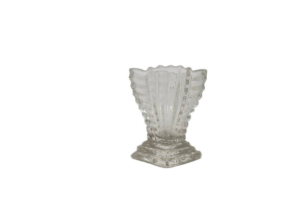 Art Deco toothpick case from Hortensja Glasswork, 1930s