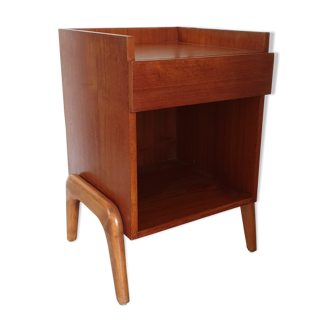Scandinavian-style compass-footed bedside