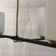 4-light chandelier designed by Gaston Fossati for Atelier d'Arte d'Uzès - 1950s