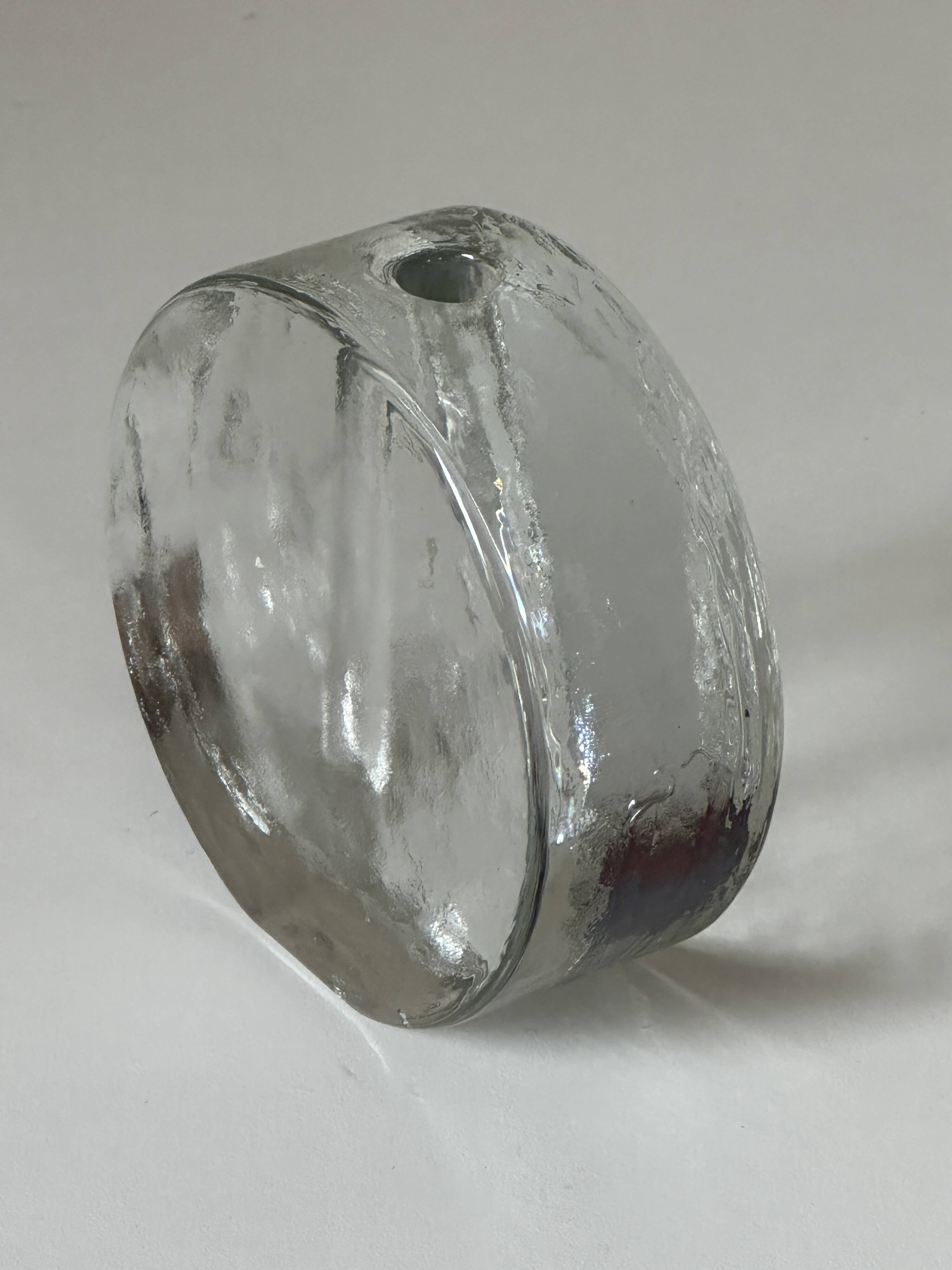 Walter glass vintage soliflore vase from the 70s