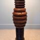 Vintage turned wood lamp