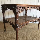 Art Nouveau service table in the style of Majorelle.