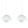 Pair of 2 Flowerpot lamps from Denmark by Verner Panton, Louis Poulsen, 1968