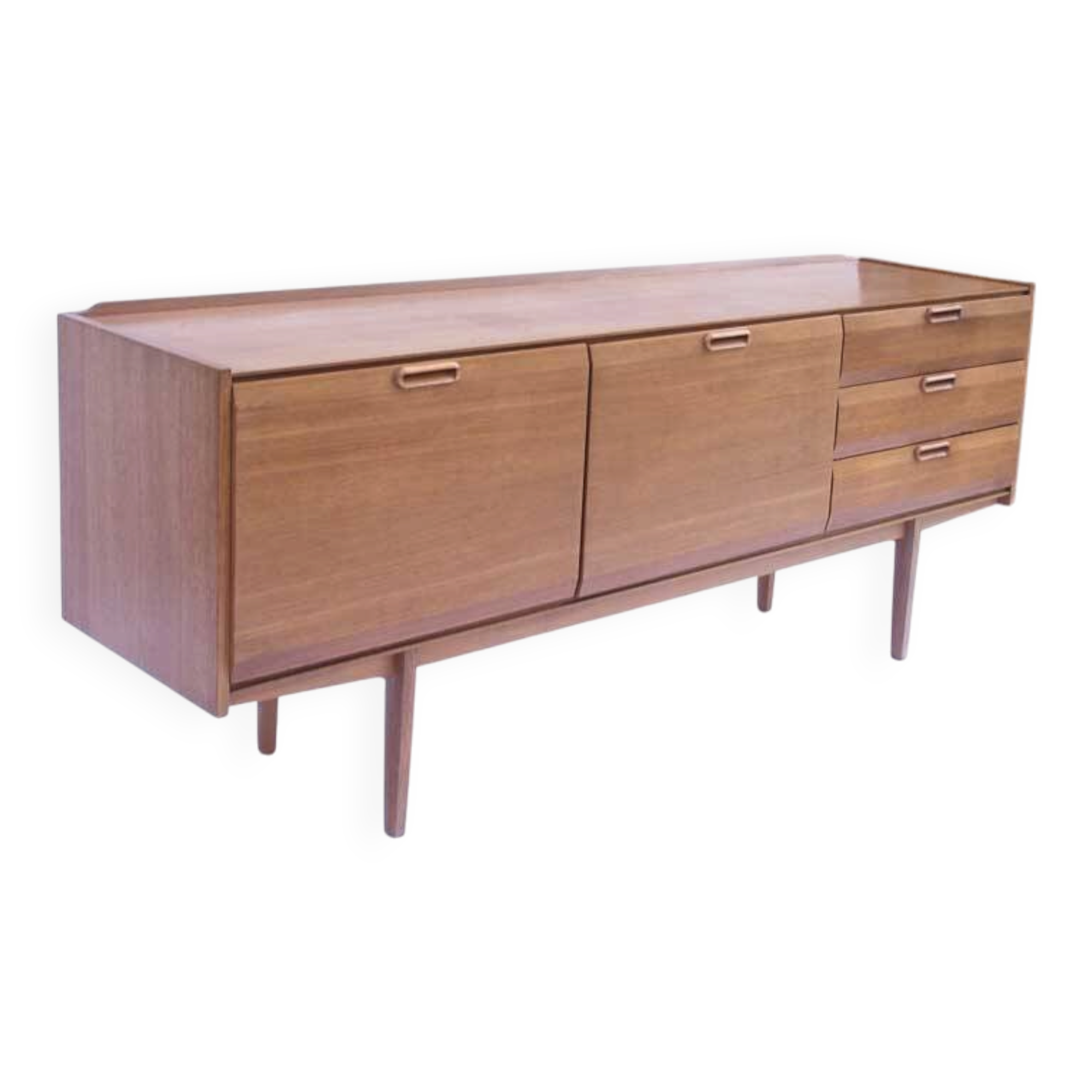 Bevelled vintage Scandinavian sideboard