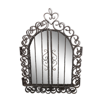 Wrought iron mirror - year 70