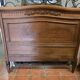 Old Louis XVI style oak headboard