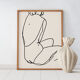 Female figure giclee art print, 50x70cm