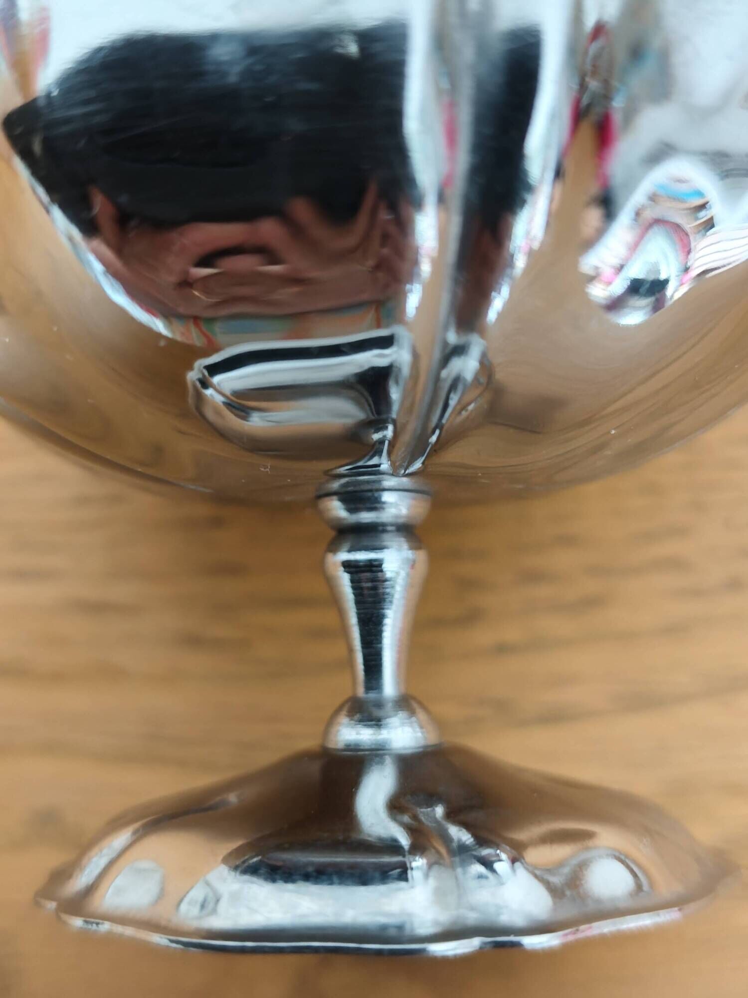 Set of 6 stainless steel ice cream bowls from the 1970s.