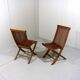 Danish teak garden chairs 1980-90’s