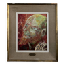 Oil on cardboard portrait of a man with a beard by Devaux