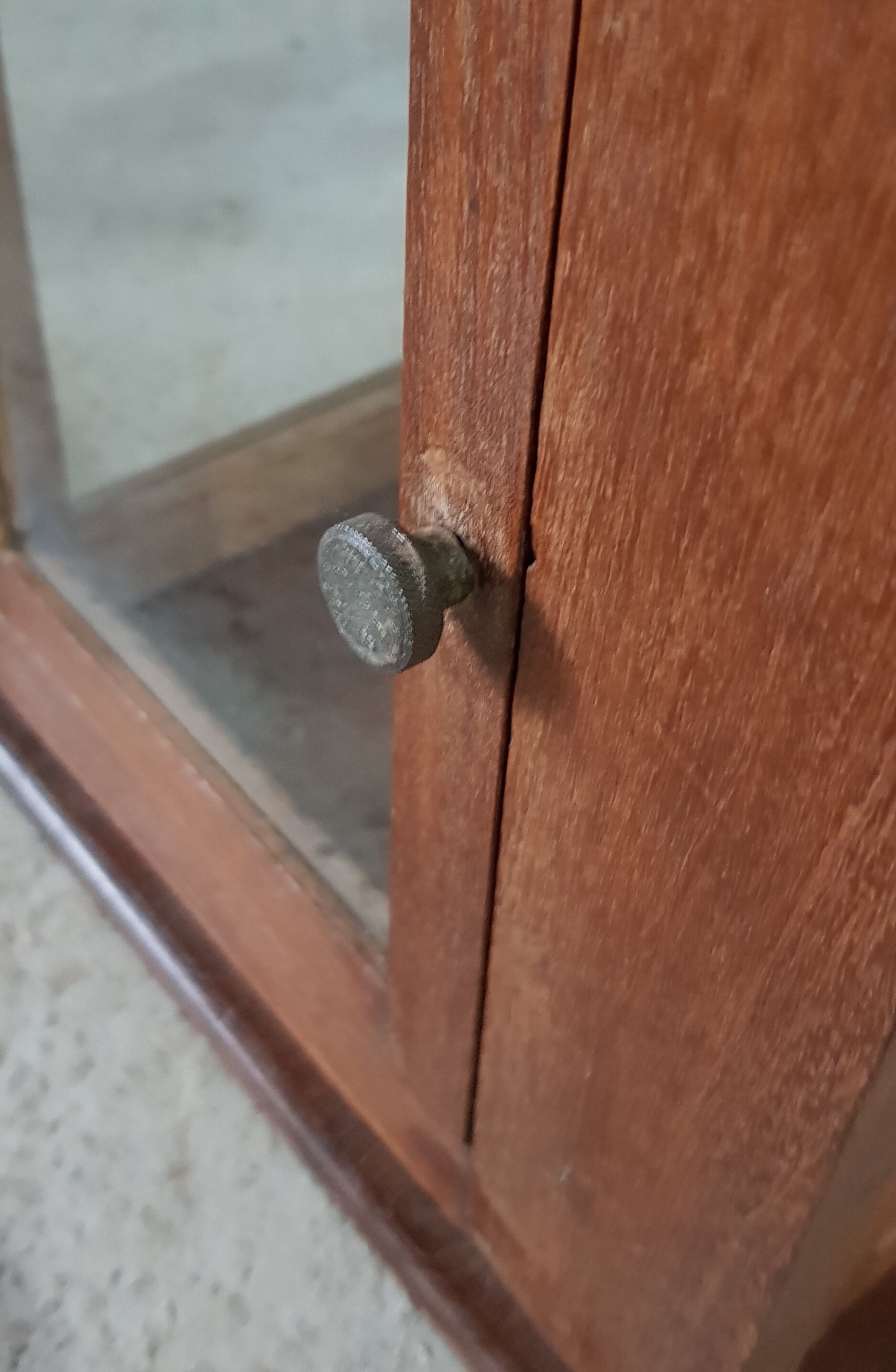 Old teak scale box