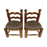 Paire de chaises bretonnes années 30