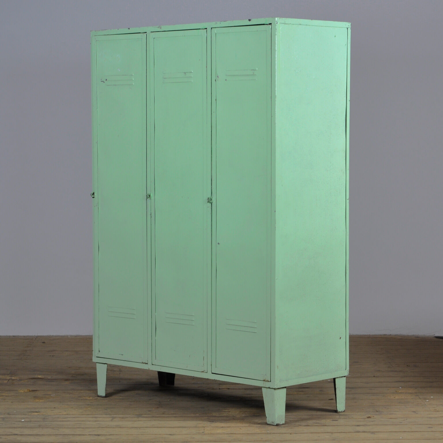 vintage iron locker, 1950's