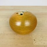 Vase boule grès pique fleurs signé Barotte