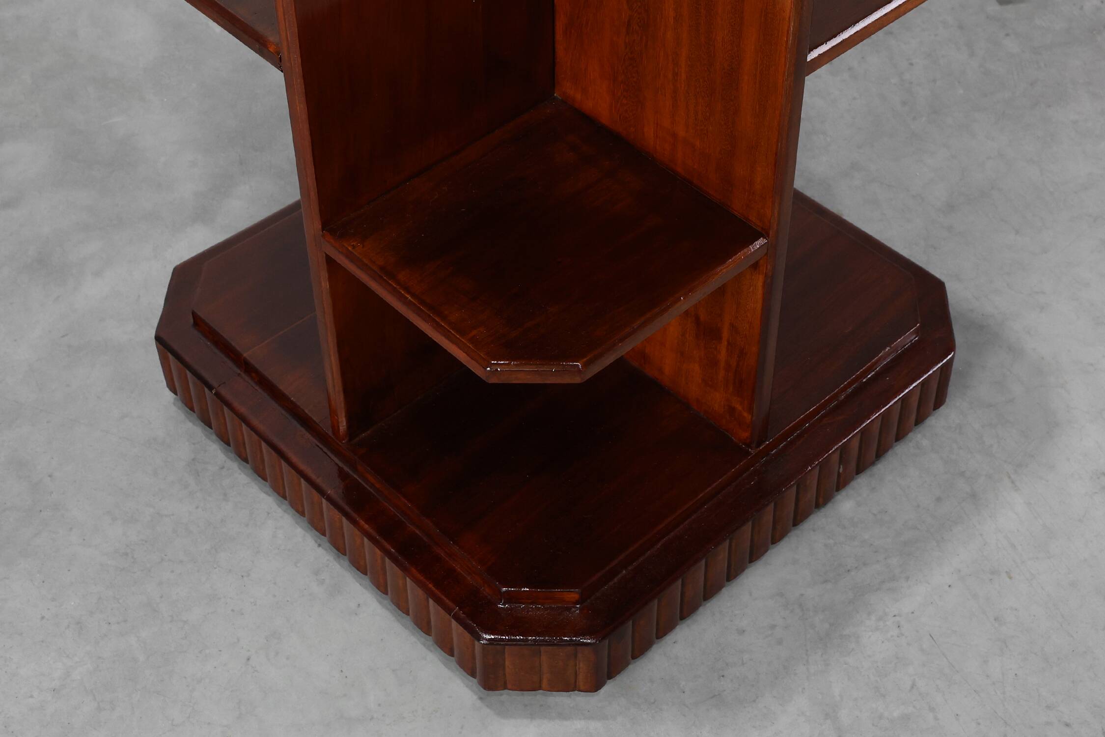 French Art Deco Side Table in Wood, circa 1920