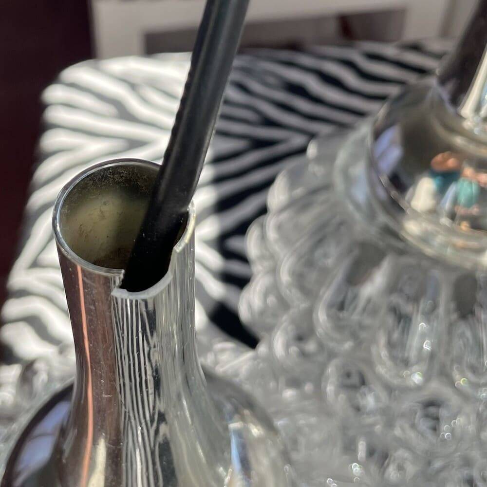 German 1960s cascading pendant by Hustadt Leuchten