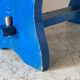 Vintage stool blue electric